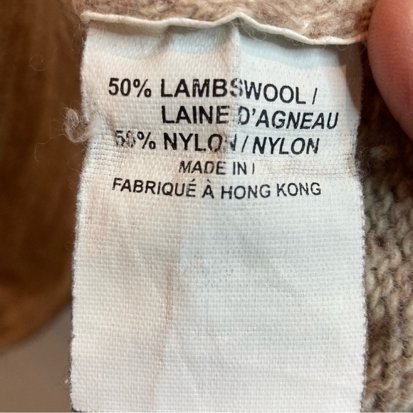 LEVI’S Sz XL Lambswool Blend Rolled Crew Neck Super Soft Sweater - Picture 6 of 9